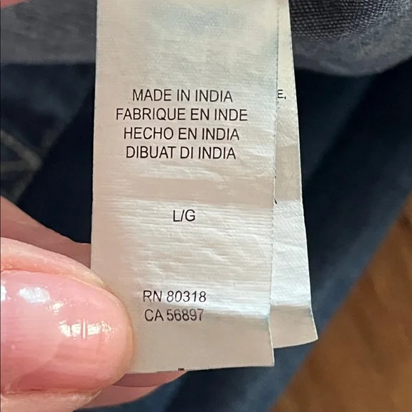 Lucky Brand Tencel Denim Henley Tie Waist Shirt Dress Size L - Picture 12 of 15